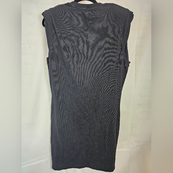 THE Range jersey padded black muscle mini dress crewneck in size Small NWT - Picture 7 of 7